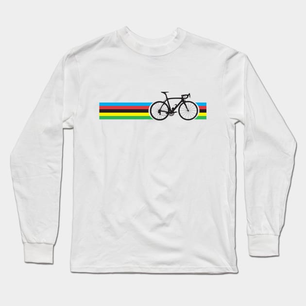 Bike Stripes World Road Race Champion Long Sleeve T-Shirt by sher00